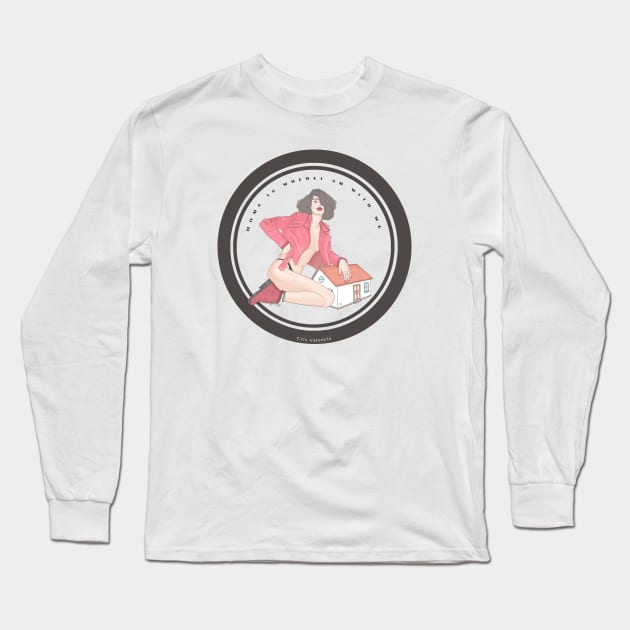 Home Long Sleeve T-Shirt by CrisValencia